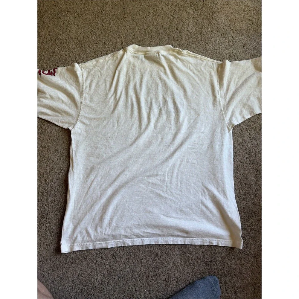 Vintage 2000 Lee Sport St Louis Cardinals Puffy Paint MLB White Graphic XL Shirt
